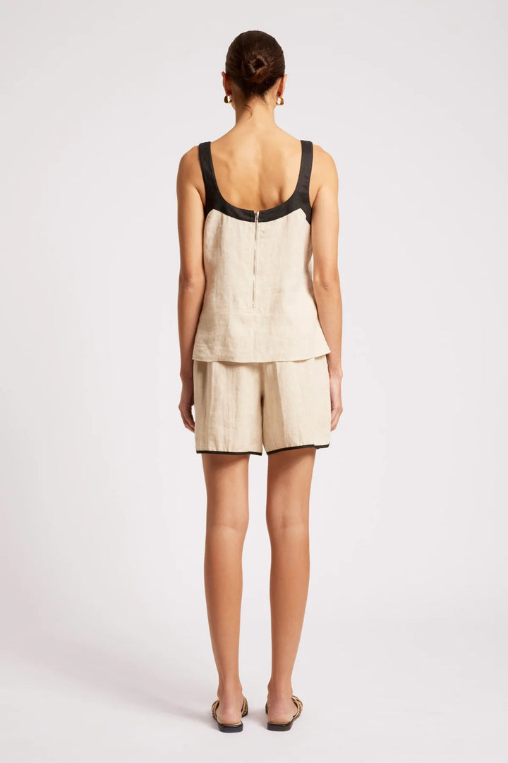 Eb + Ive Maris Splice Tank - Tusk / Black