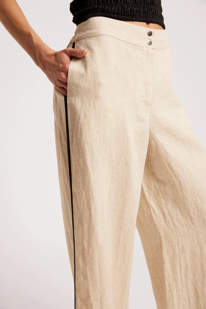 Eb + Ive Maris Splice Pant - Tusk /Black