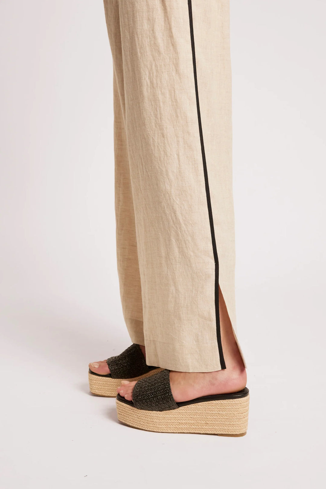 Eb + Ive Maris Splice Pant - Tusk /Black
