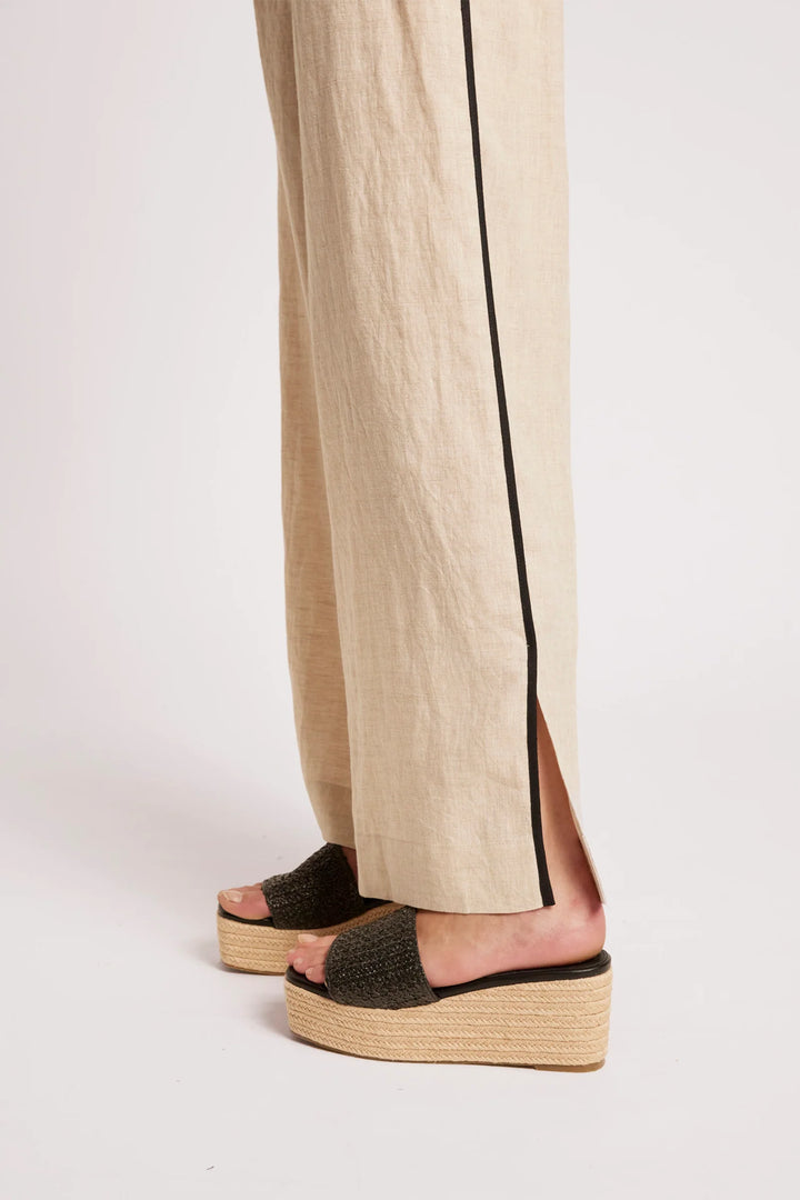 Eb + Ive Maris Splice Pant - Tusk /Black