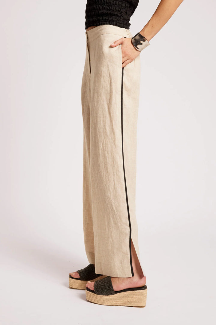Eb + Ive Maris Splice Pant - Tusk /Black