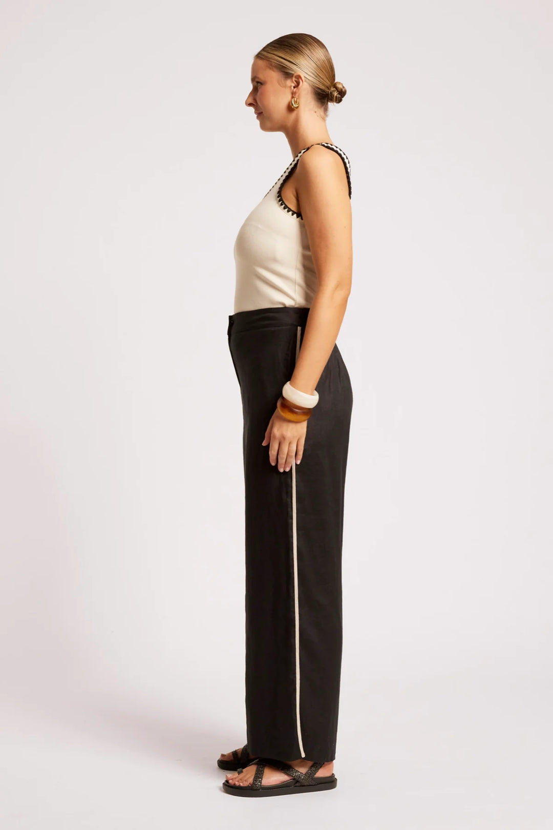 Eb + Ive Maris Splice Pant - Black/Tusk