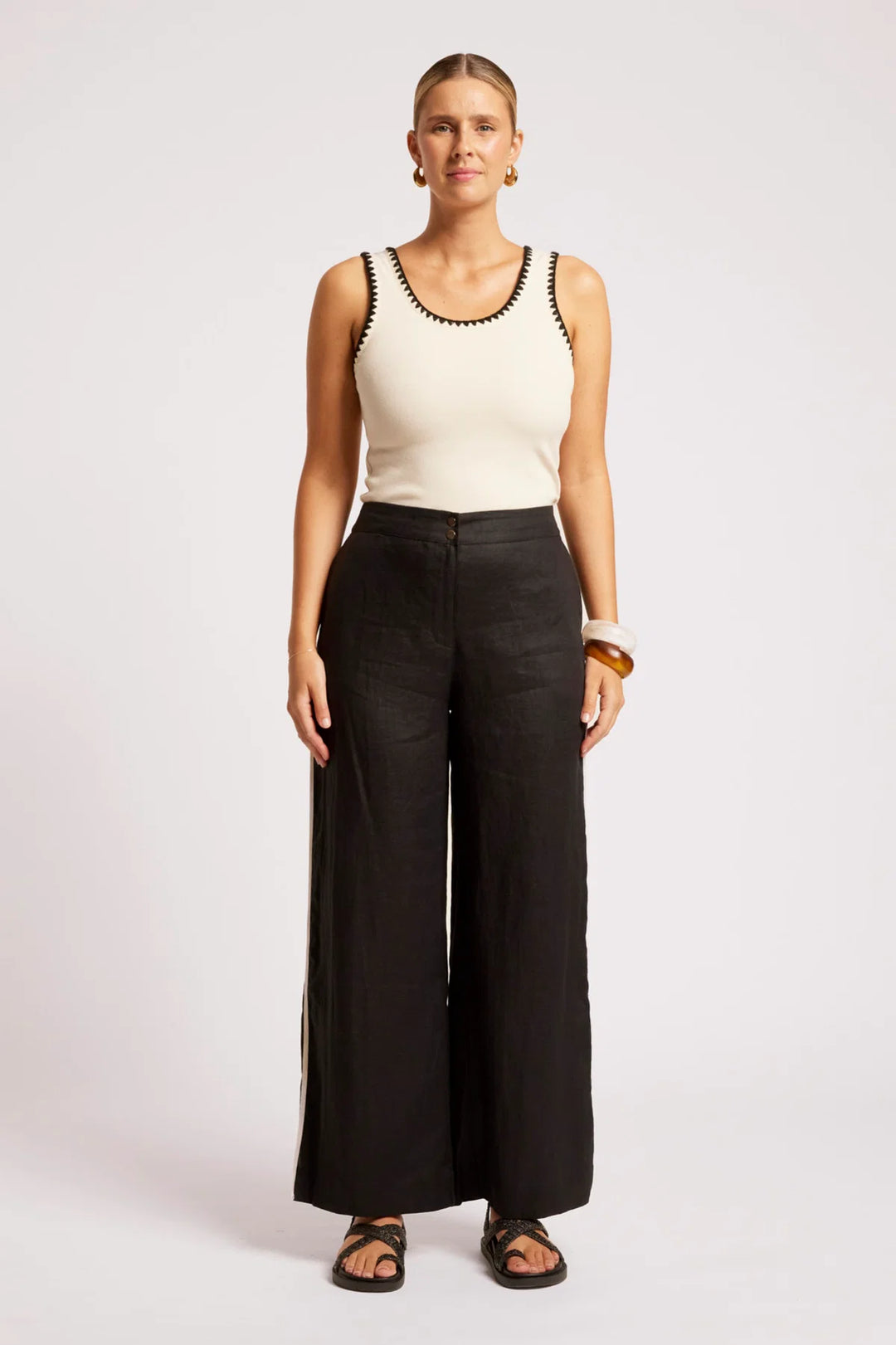 Eb + Ive Maris Splice Pant - Black/Tusk