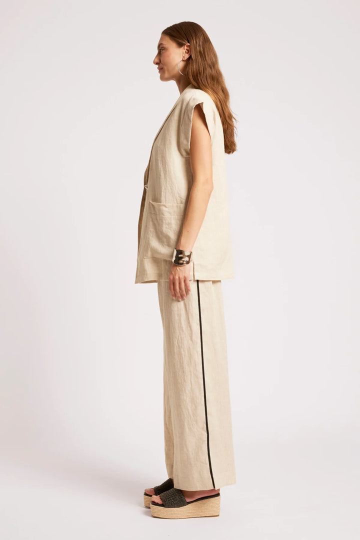 Eb + Ive Maris Blazer Vest - Tusk