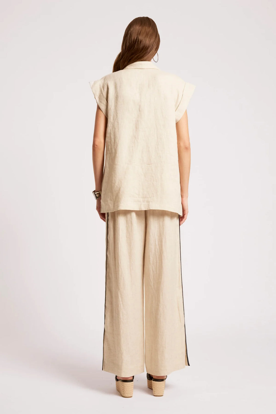 Eb + Ive Maris Blazer Vest - Tusk
