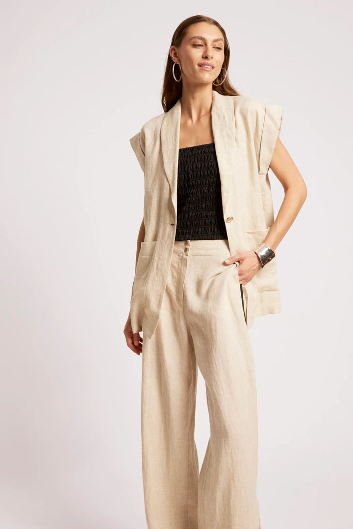 Eb + Ive Maris Blazer Vest - Tusk