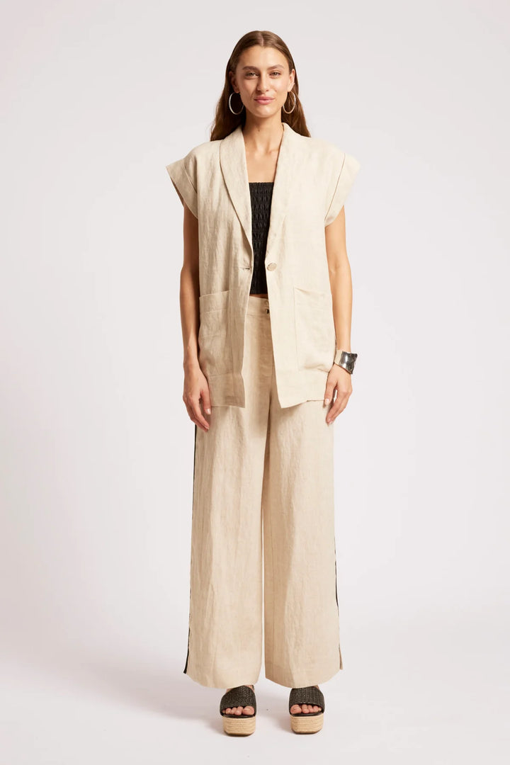 Eb + Ive Maris Blazer Vest - Tusk