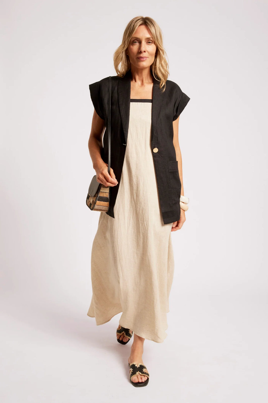 Eb + Ive Maris Blazer Vest - Black