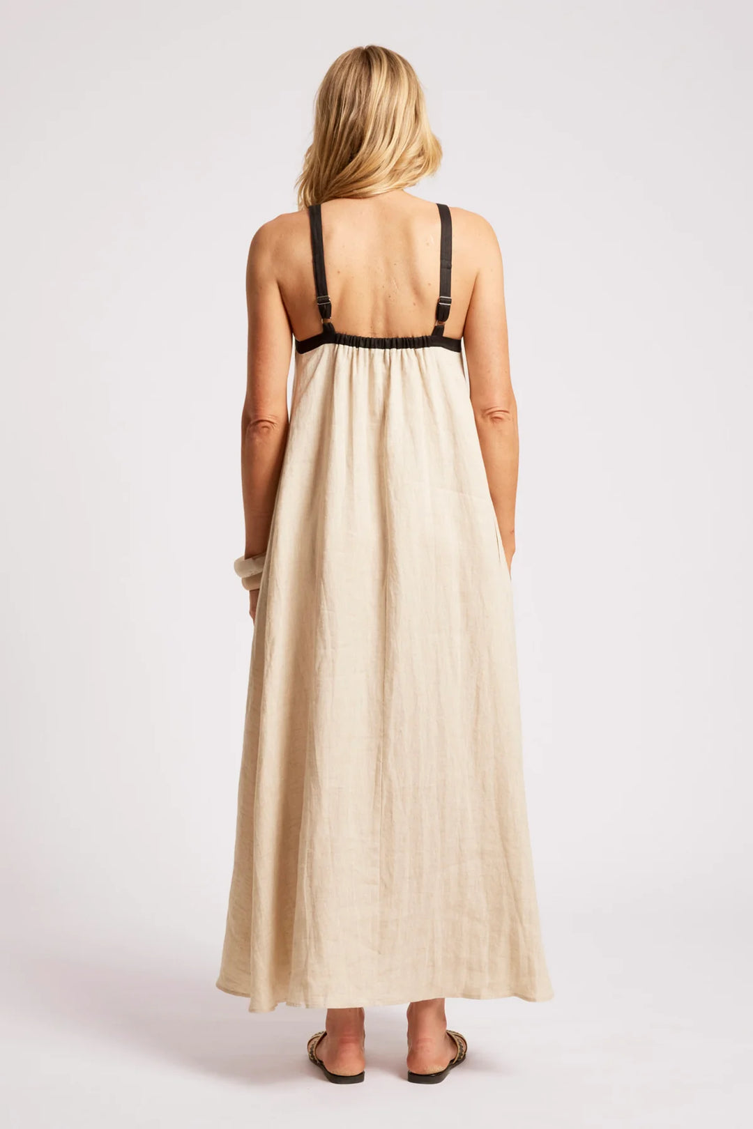 Eb + Ive Maris Splice Tank Maxi Dress - Tusk / Black
