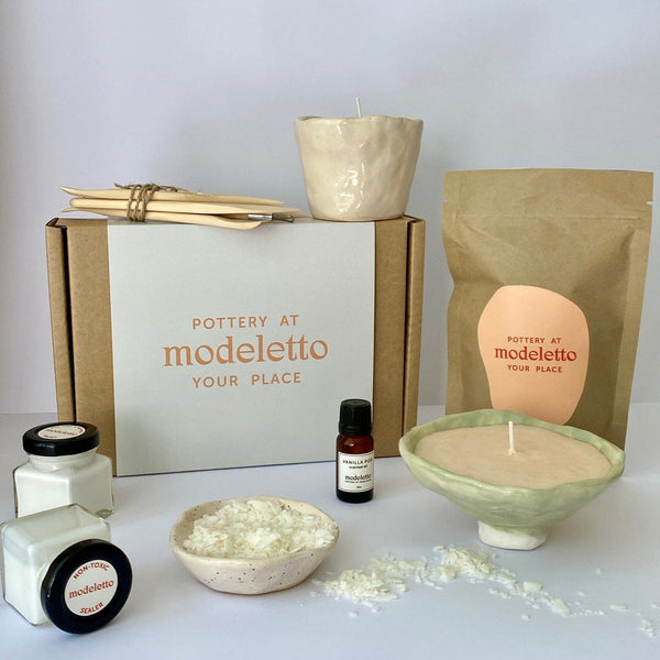 Modeletto pottery candle making kit available from www.thecollectivenz.com