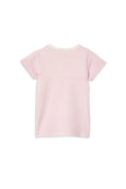 Milky pink stripe tee available from wwwthecollectivenz.com