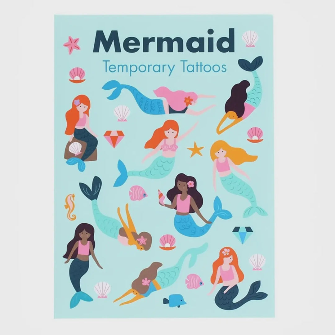 Mermaid Temporary Tattoos (2 Sheets)