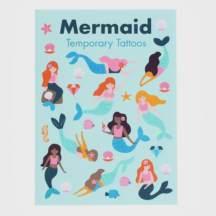 Mermaid Temporary Tattoos (2 Sheets)