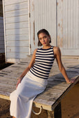 Staple the label Loren Stripe Knit Tank available from www.thecollectivenz.com