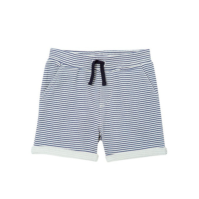 Milky stripe fleece shorts available from www.thecollectivenz.com