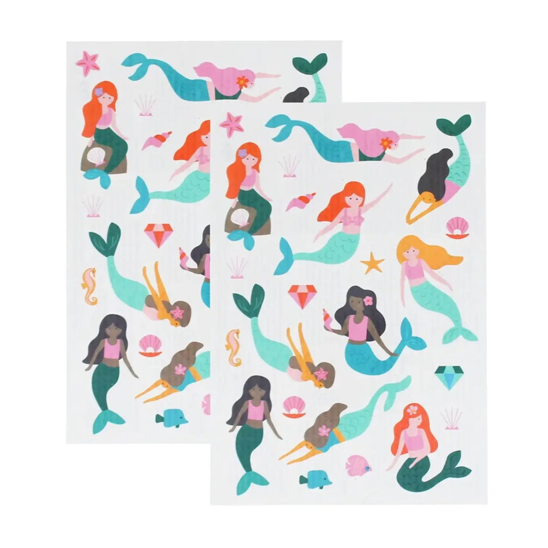 Mermaid Temporary Tattoos (2 Sheets)