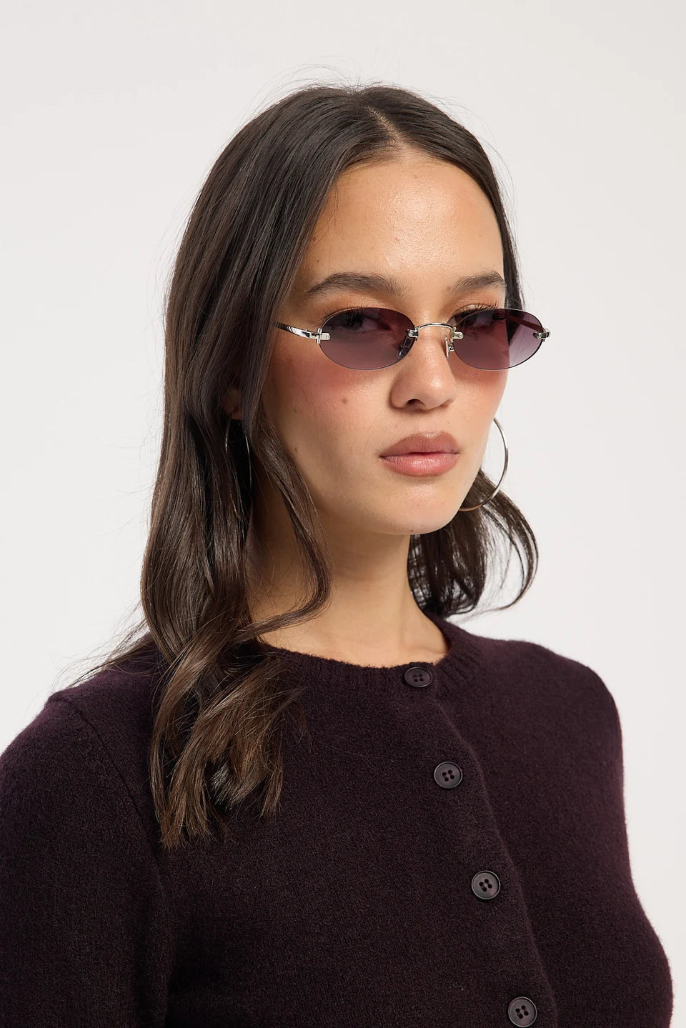 Paradiso Silver Brown Smoke Sunglasses | Reality