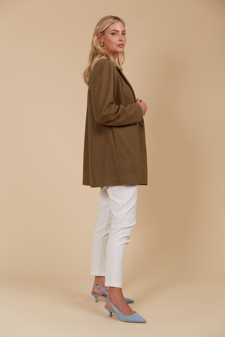 Blending the sleek style of a blazer with the insulating warmth of a coat, the Kali Coat is designed for chilly climates without compromising sophistication, available from www.thecollectivenz.com