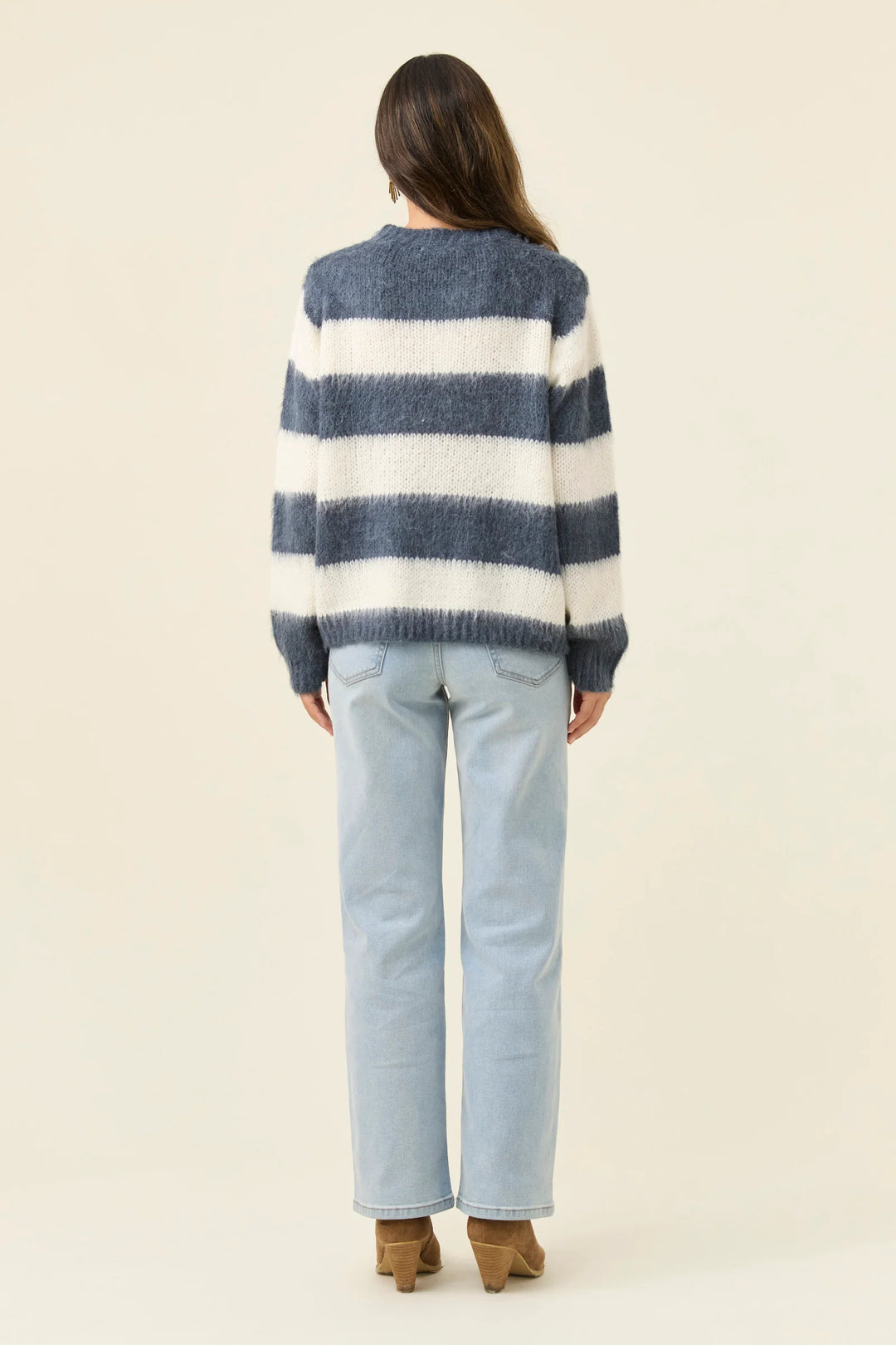 Pallas Stripe Jumper - Navy