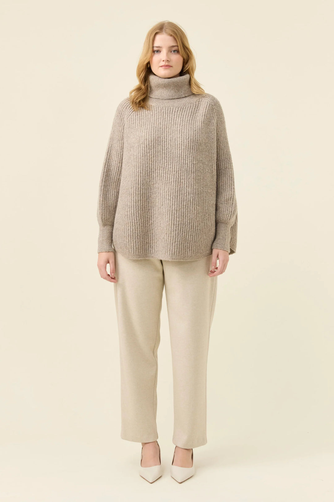 Miru Poncho ONE SIZE - Stone