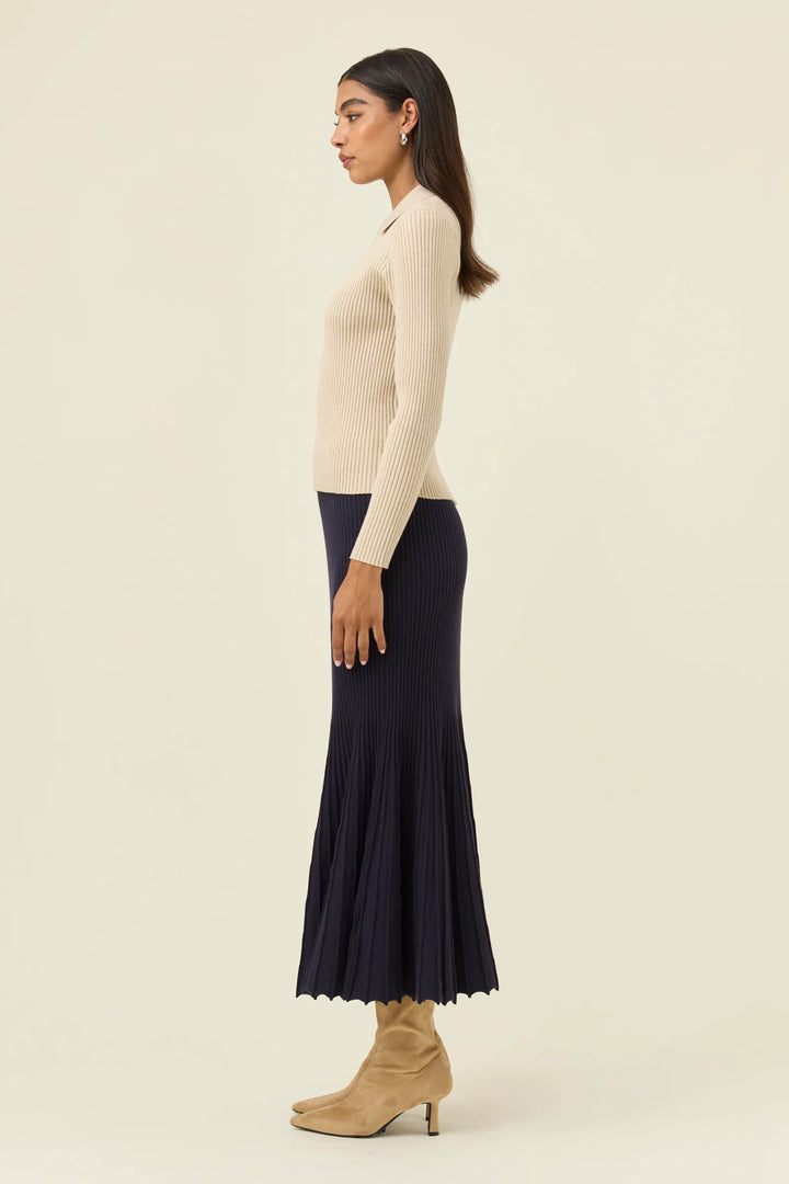 Nell Knit Top - Stone