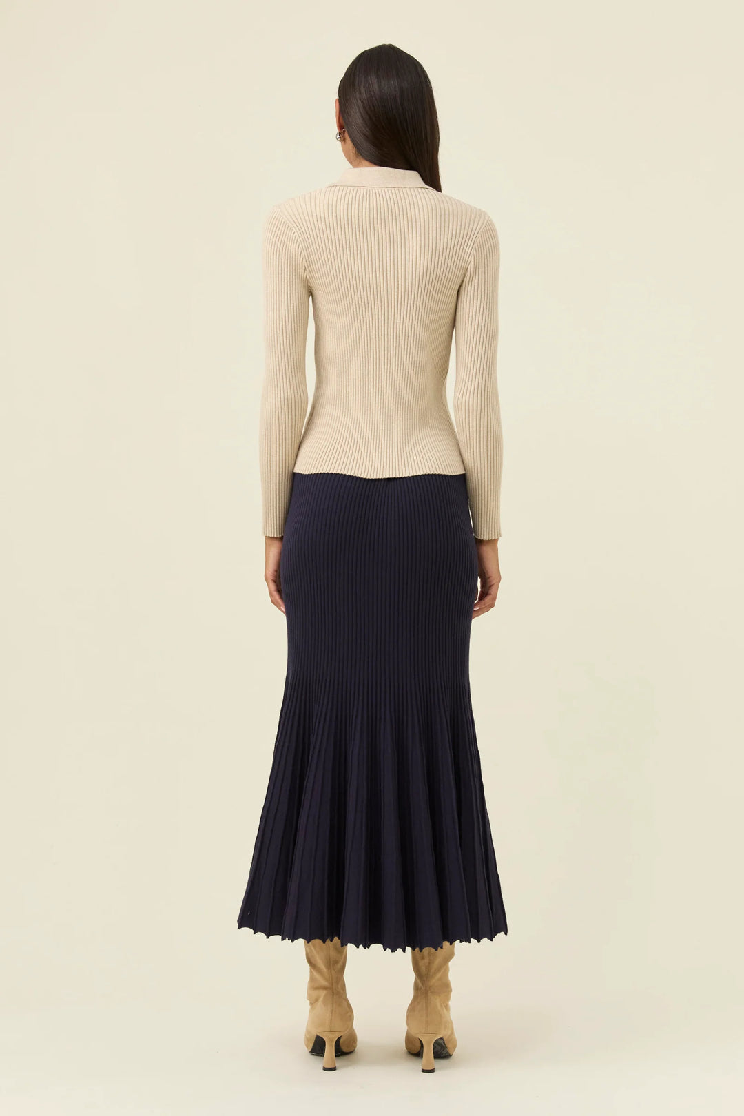 Nell Knit Top - Stone