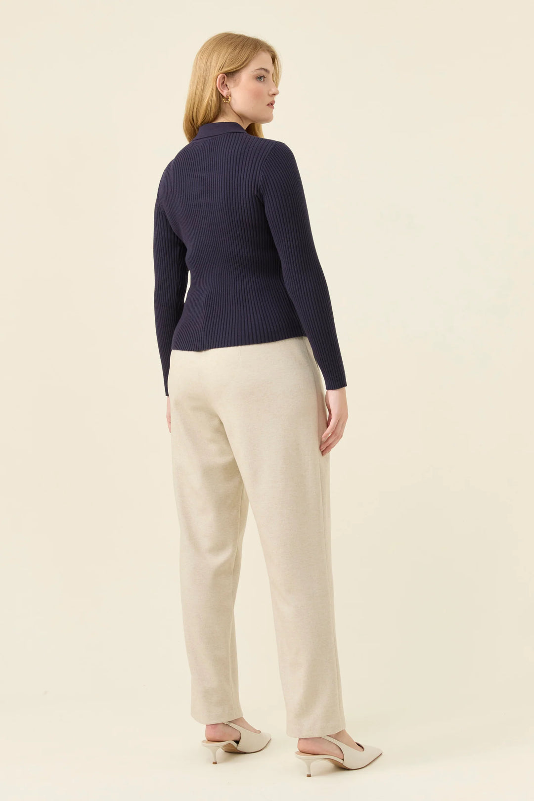 Nell Knit Top - Navy