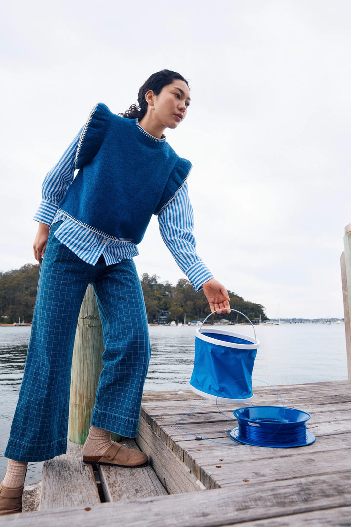 Sloane Denim Pant - Check