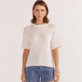 Staple the label paige stripe knit tee available from www.thecollectivenz.com