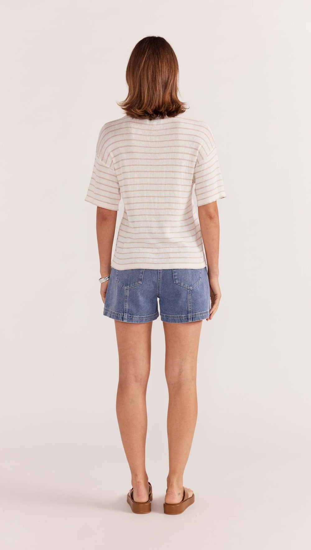 Staple the label paige stripe knit tee available from www.thecollectivenz.com