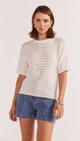 Staple the label paige stripe knit tee available from www.thecollectivenz.com