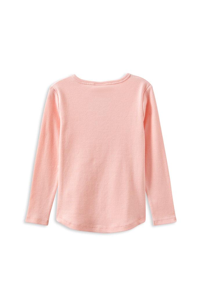 Milky Clothing Whisper Rose Henley. Stay warm this winter in style with our Milky Clothing Rose pink Henley!