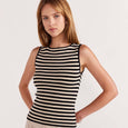 Everyone needs at least one striped top in their essential wardrobe and we have the perfect one. Introducing the Mis Stripe Knit Tank, available from www.thecollectivenz.com