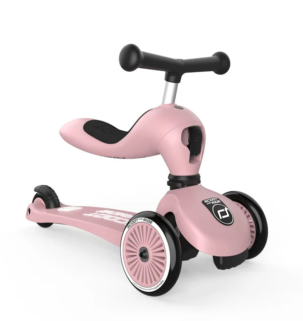 Scoot & Ride Highwaykick 1 | 2 in 1 design | Rose