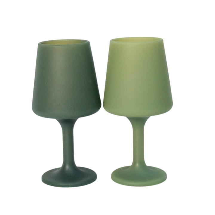 Porter green sweep wine glasses available from www.thecollectivenz.com