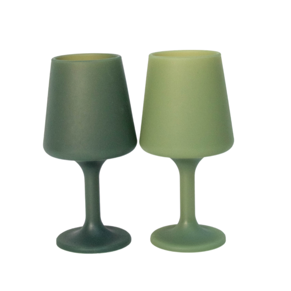 Porter green sweep wine glasses available from www.thecollectivenz.com