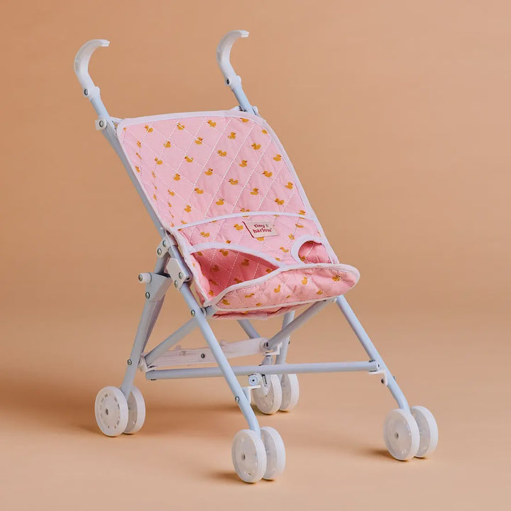 Tiny Harlow Folding Dolls Stroller - Pink Ducky
