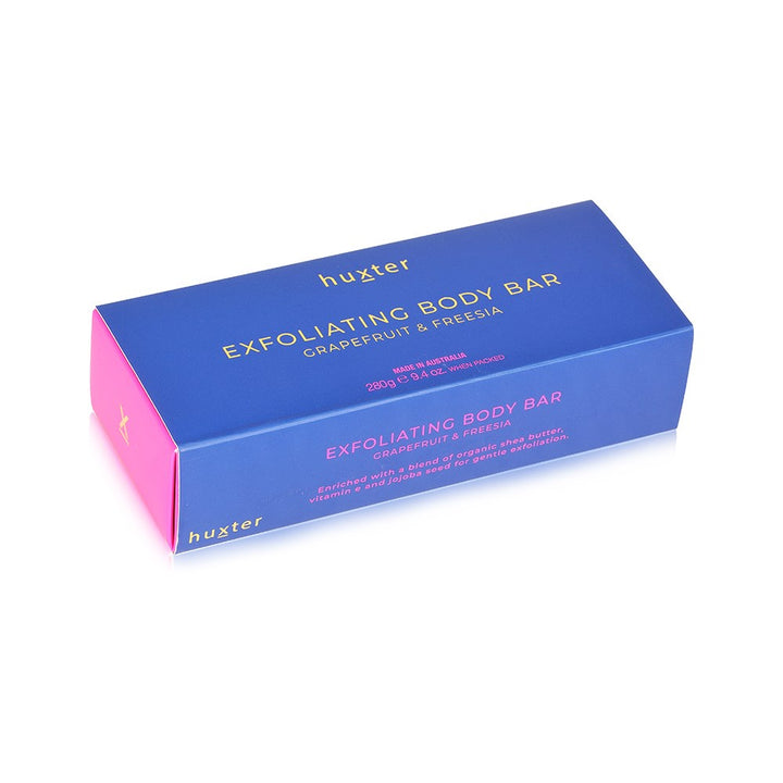 Exfoliating Body Bar - Grapefruit & Freesia / Cobalt Blue + Fuchsia