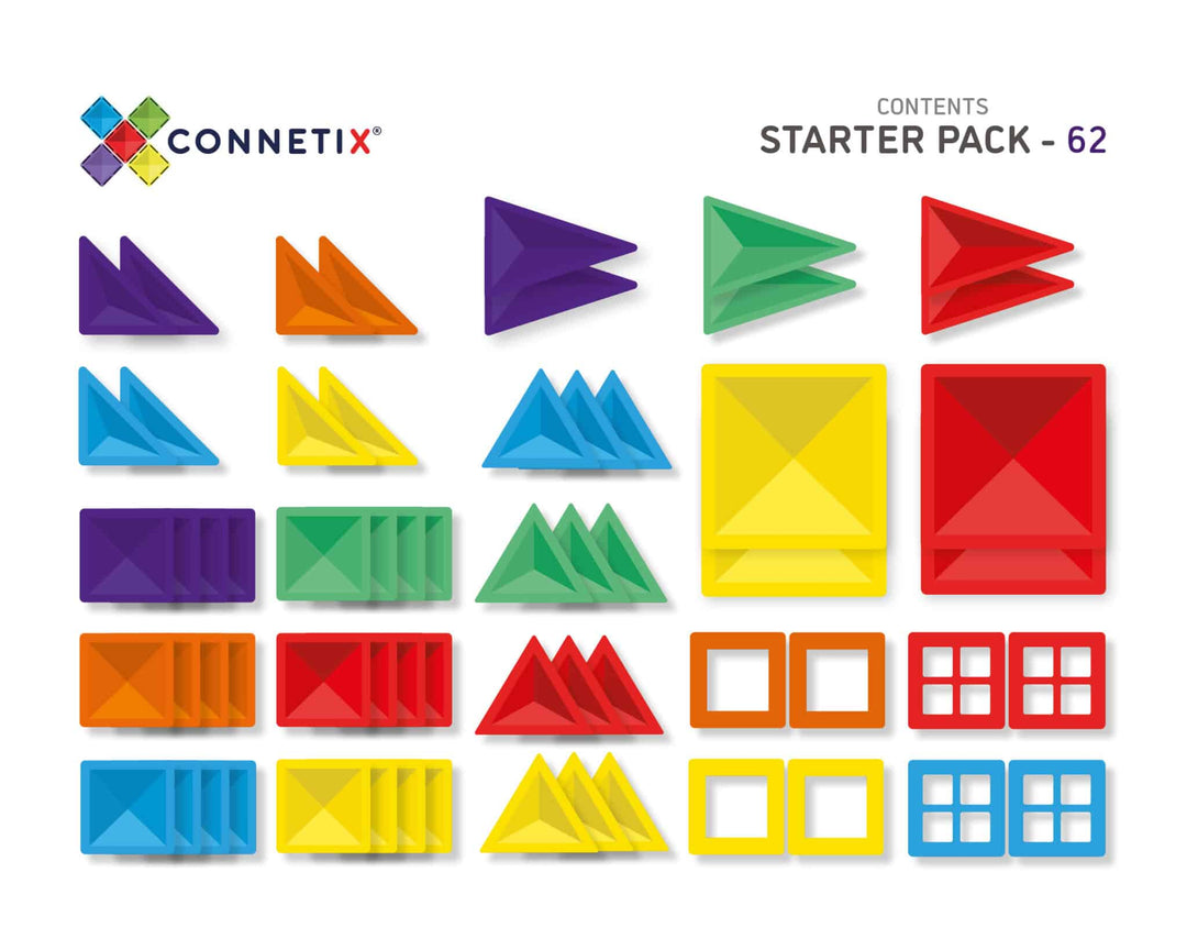 Connetix rainbow starter pack available from www.thecollectivenz.com