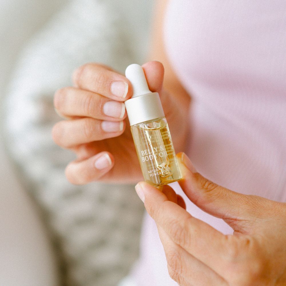 Pure Mama 10ml belly oil available from www.thecollectivenz.com
