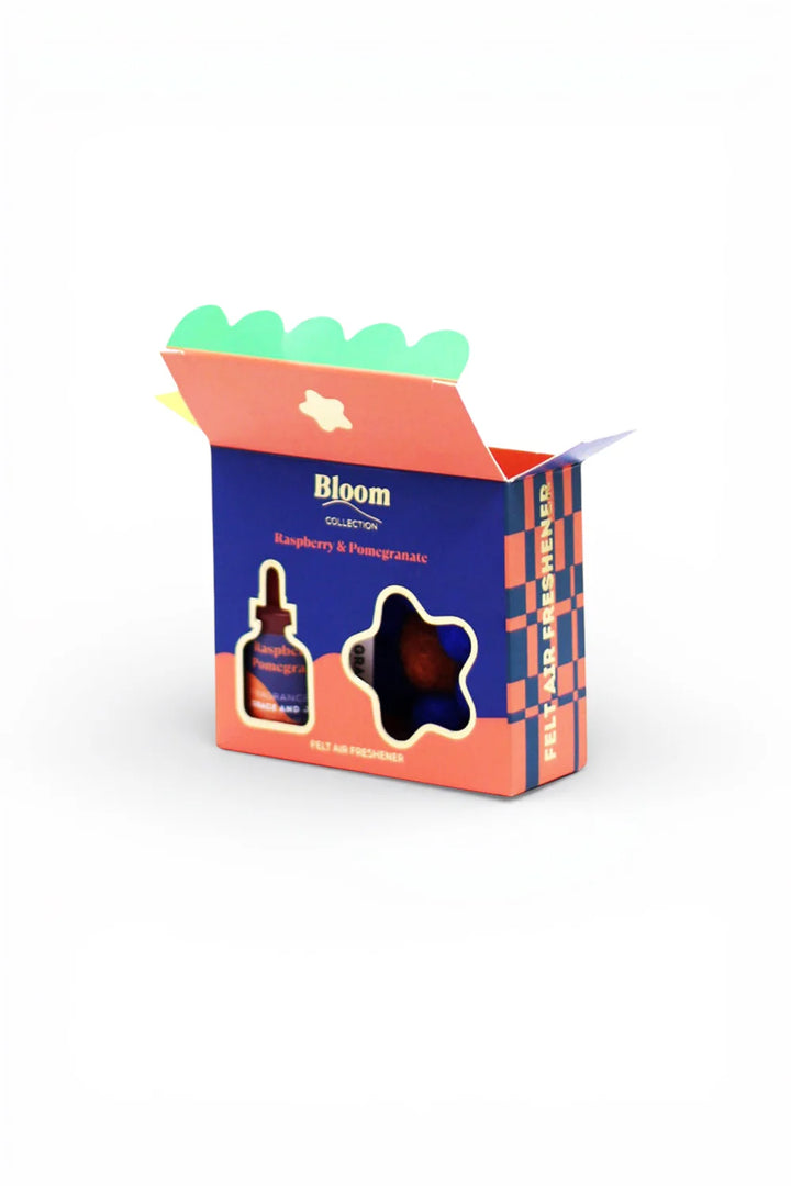 Bloom Collection - Raspberry & Pomegranate Felt Air  Freshener