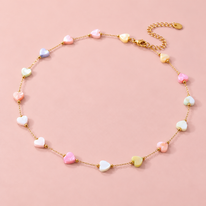 Pastel Hearts Kids Necklace | Collective Kids