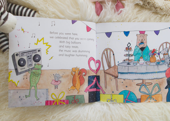 Olive + Page before you were here picture book available from www.thecollectivenz.com