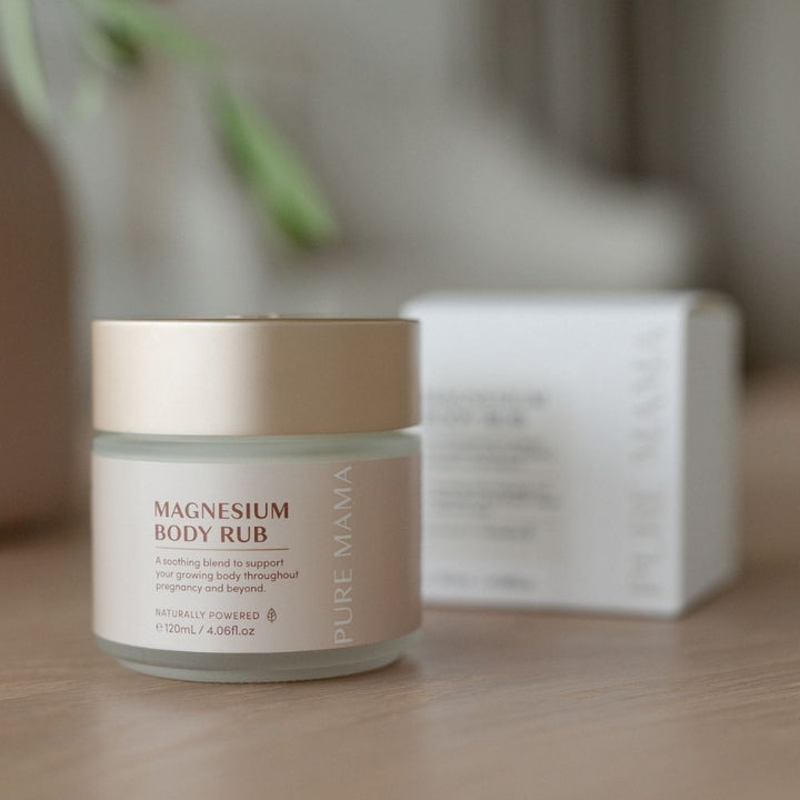 Pure mama magnesium body rub available from www.thecollectivenz.com