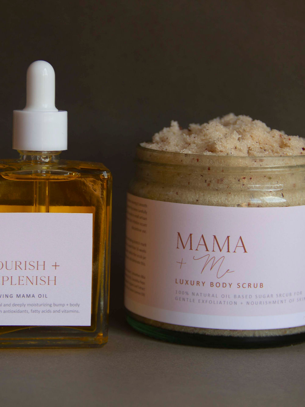Mama and me luxury body scrub available from www.thecollectivenz.com