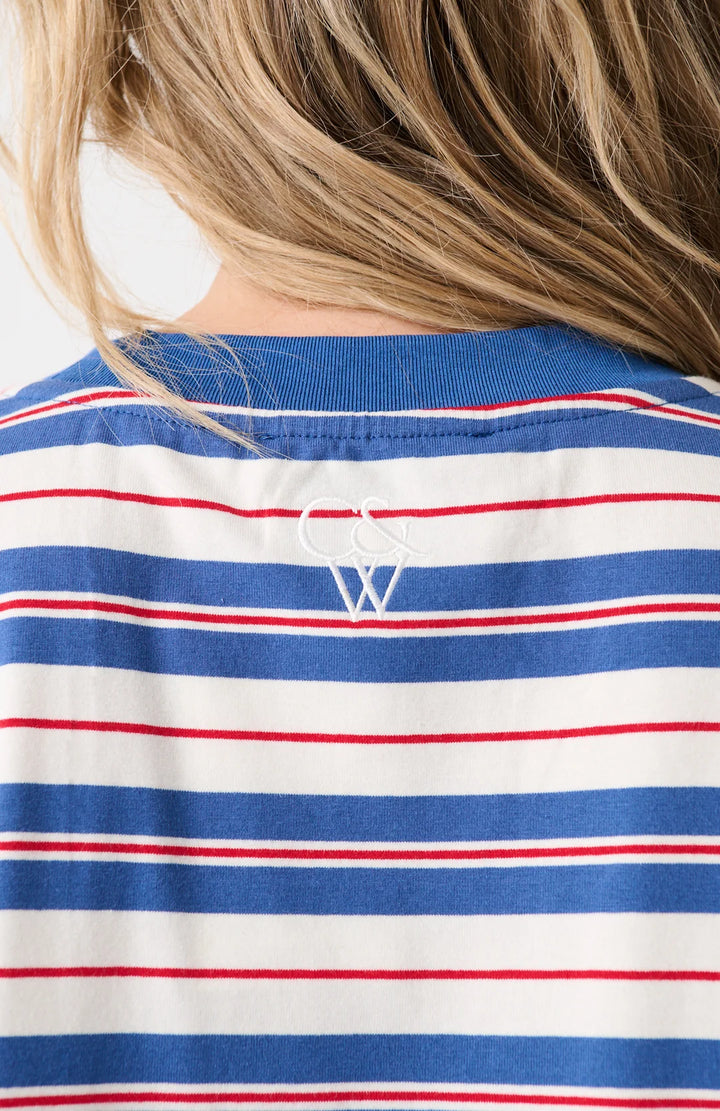 Carter LS Red Slate Stripe | Cartel & Willow