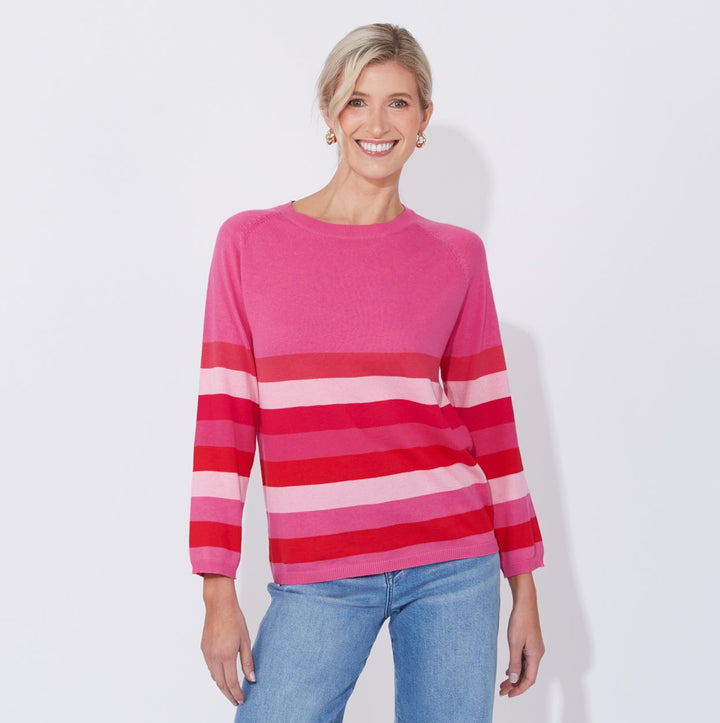 The silver lining to those gloomy winter days? Wearing this vibrant jumper. Available from www.thecollectivenz.com