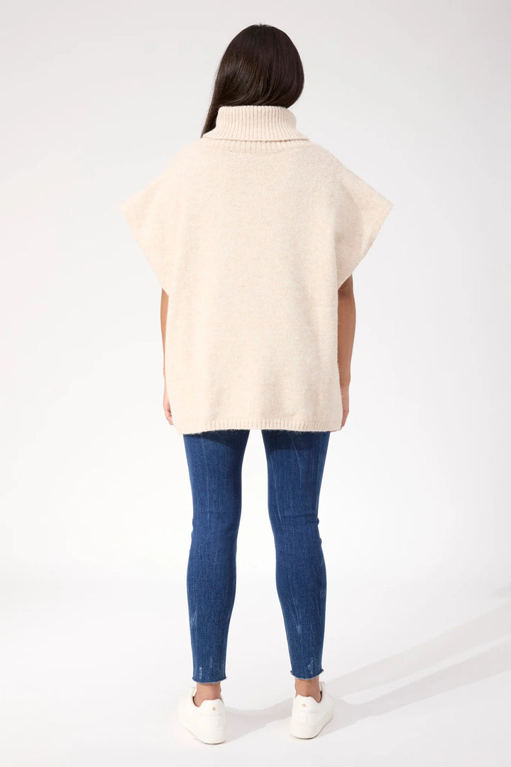 Valenza Knit Poncho ONE SIZE - Natural