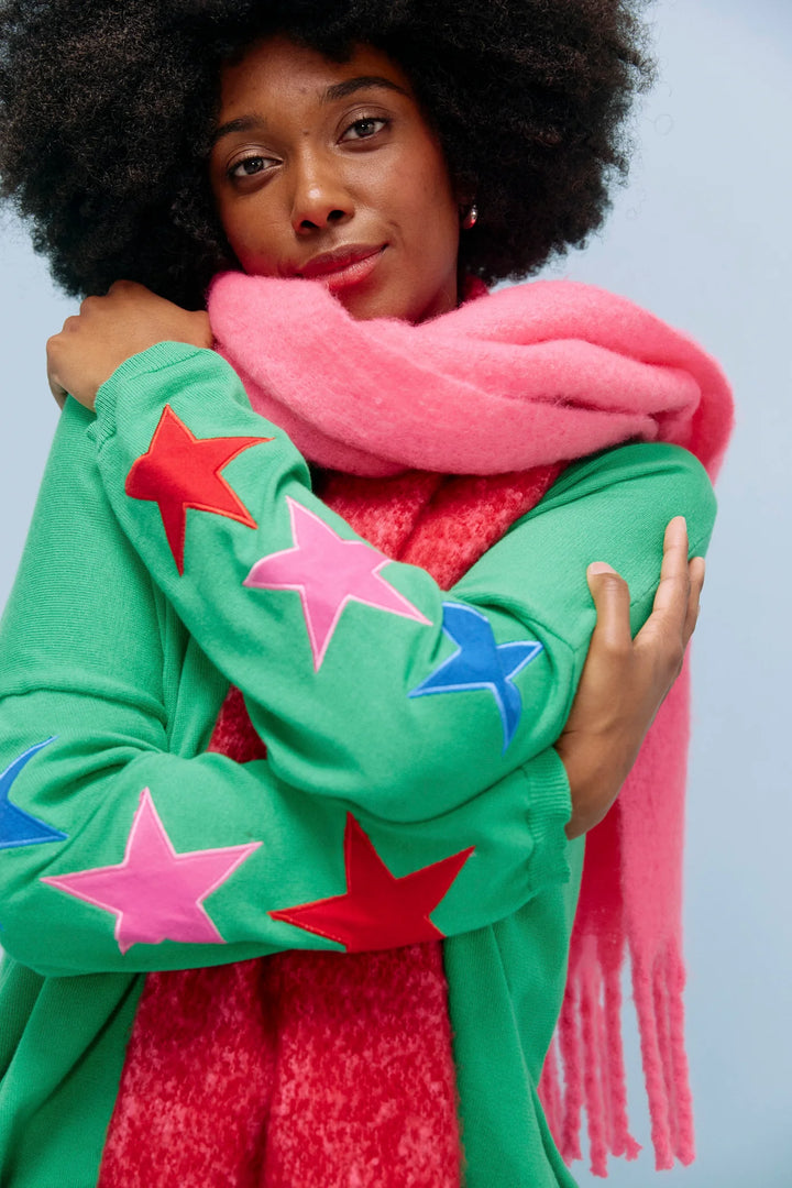 Vermont Star V Neck Jumper ONE SIZE - Green
