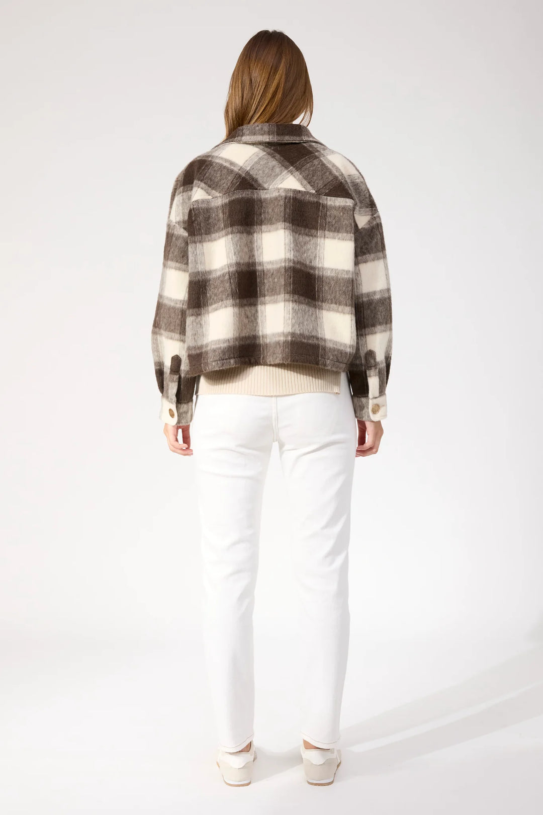 Fargo Cropped Jacket - Brown